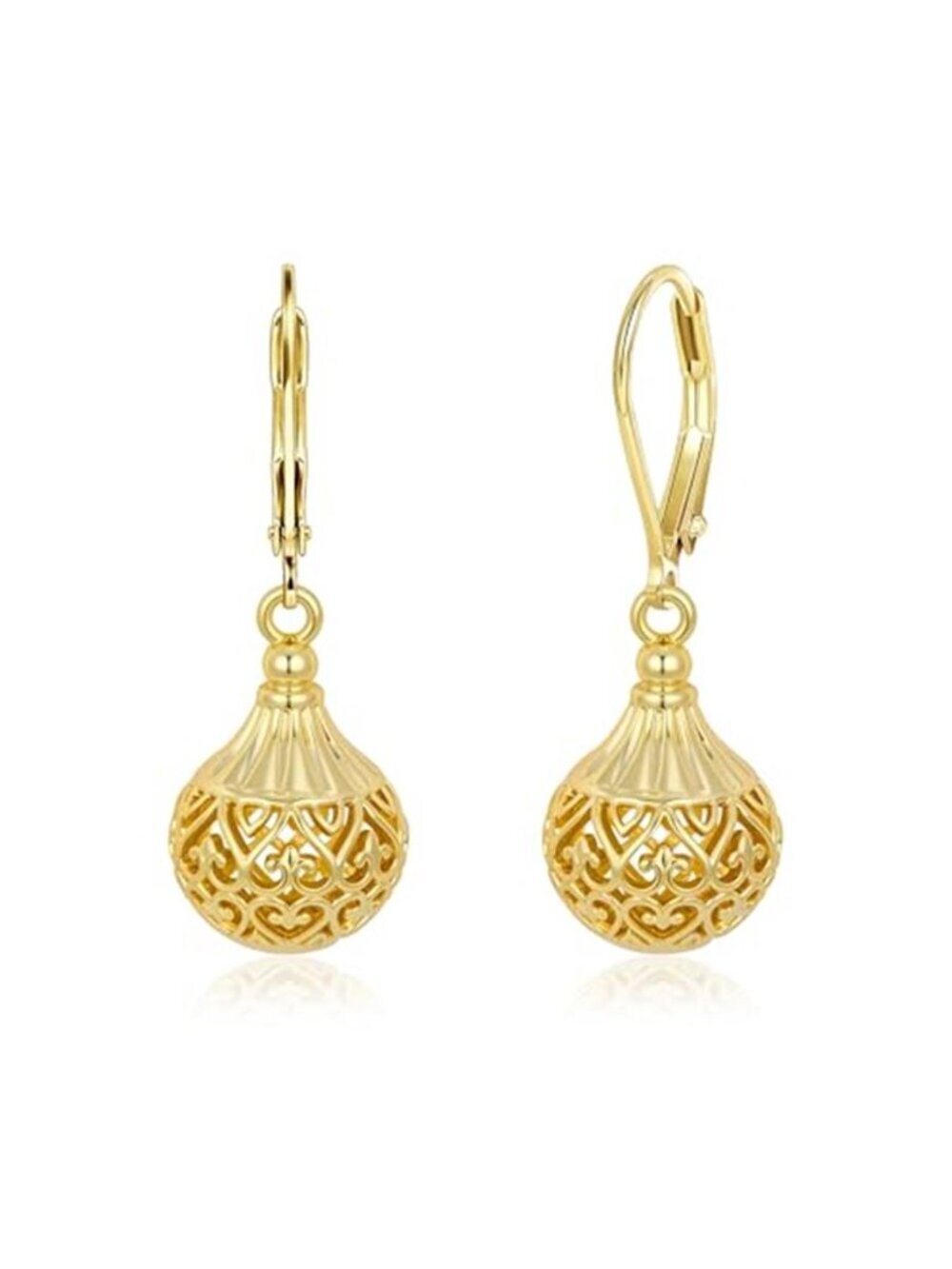 14K Gold Plated Dangle Earrings